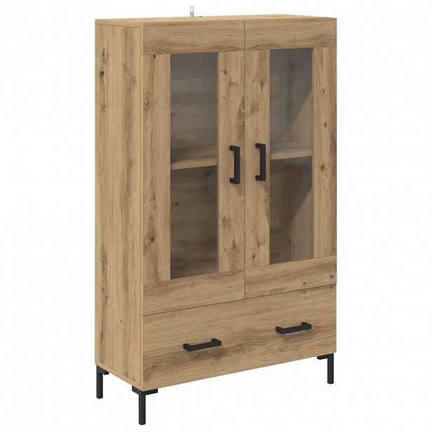 vidaXL Vysoký bufet Artisanový dub 69,5 x 31 x 115 cm Kompozitní dřevo