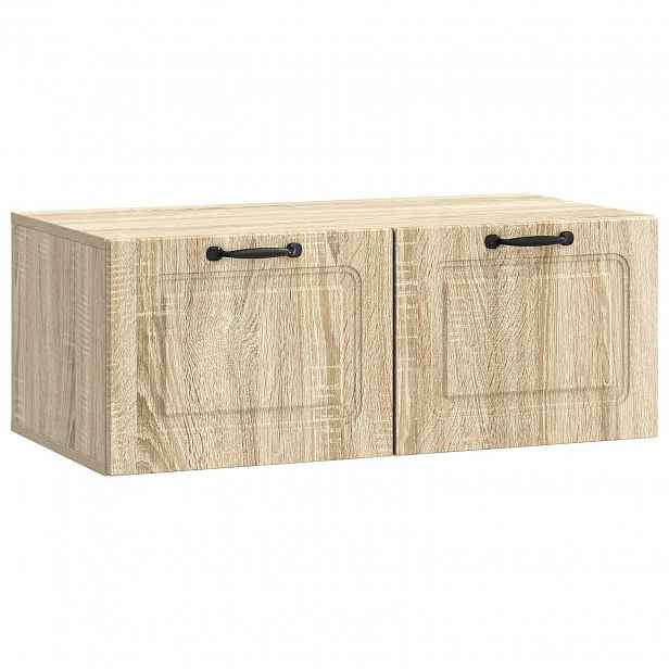 vidaXL Nástěnná TV skříň Dub sonoma 78,5 x 41 x 30 cm Kompozitní dřevo