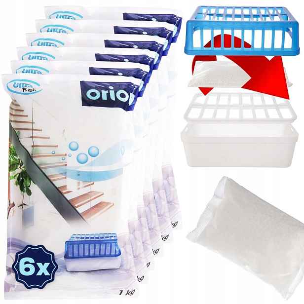 6x Náplň do Pohlcovače Vlhkosti náhradní výměnná sušička Granule 1KG