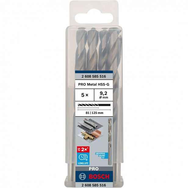 Bosch - Sada vrtáků do kovu, 9,2x125 mm, 5 ks 2608585516