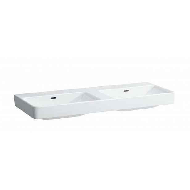 Laufen Pro S - Dvojumyvadlo, 120x47 cm, bez otvoru pro baterii, bílá H8149660001091