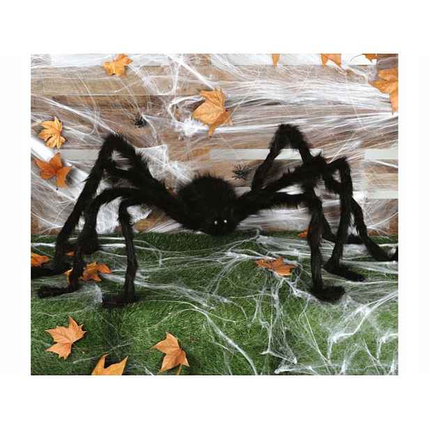 Pavouk Halloweenská dekorace 150 cm Realistický vzhled Guirca