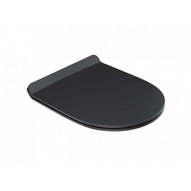 Ravak Vita - WC sedátko, Slim, SoftClose, černá X01862