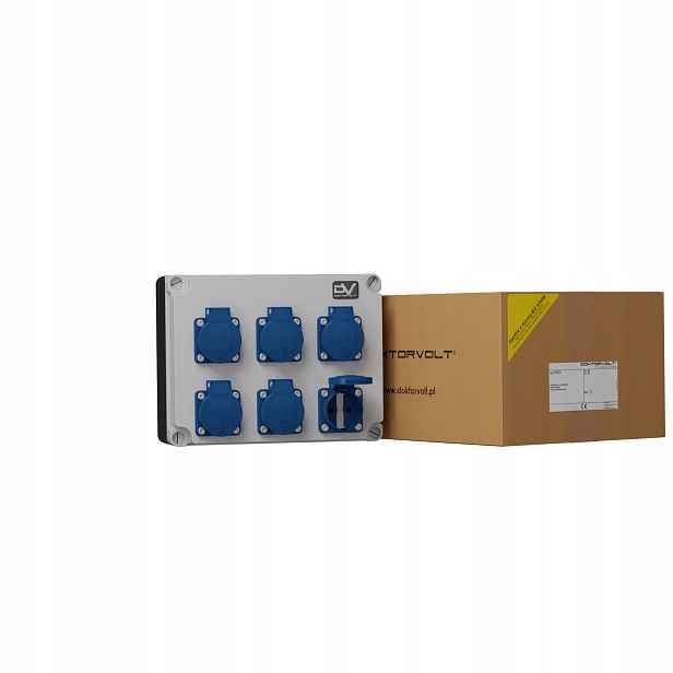 Stavební rozvaděč 6x230V Schuko Mennekes Doktorvolt DV-2978-D
