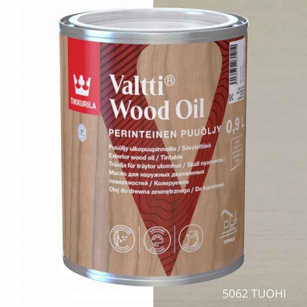 Tikkurila Valtti Wood Oil Olej Na Dřevo 0,9 L Barva 5062 Tuohi