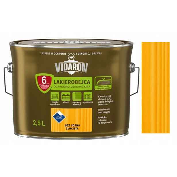 Vidaron Ochranná Lakovna 2,5 L Borovice Zlatá