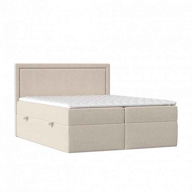 AltaBeds KONTINENTÁLNÍ postel JODAN 180/200 cm Béžová