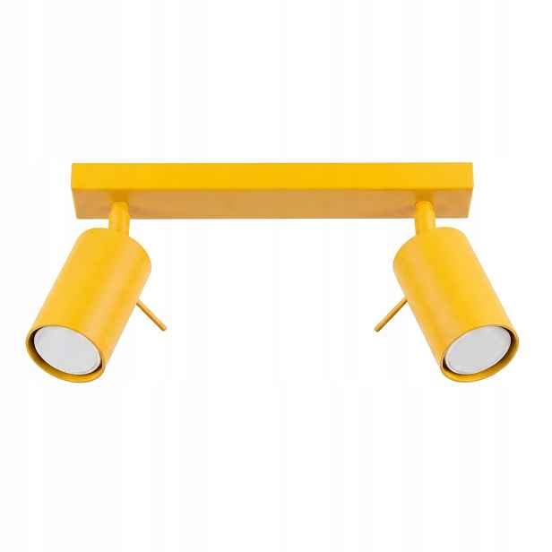 Sollux Lighting stropní svítidlo žlutá lišta 30 cm 2x gu10 ring