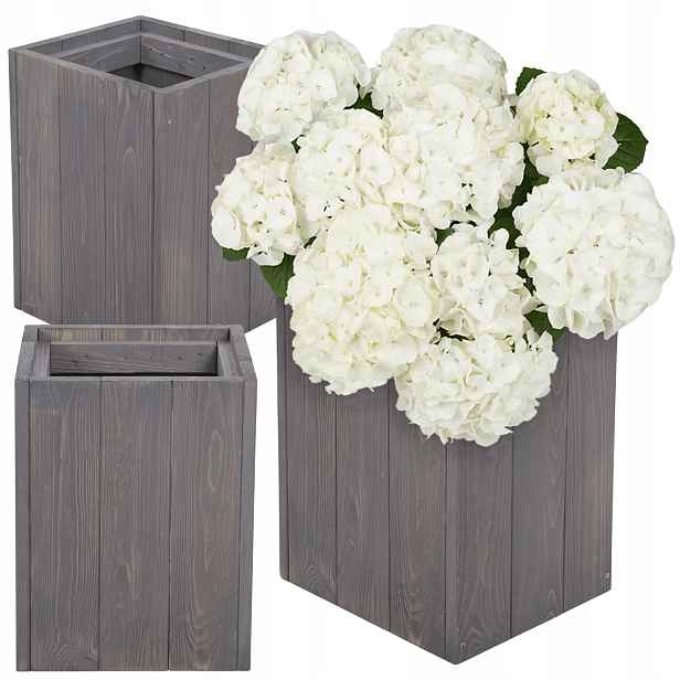 Květináč květináč výška 40 cm bylinkový záhon bylinkář Hrubé Dřevo Eco