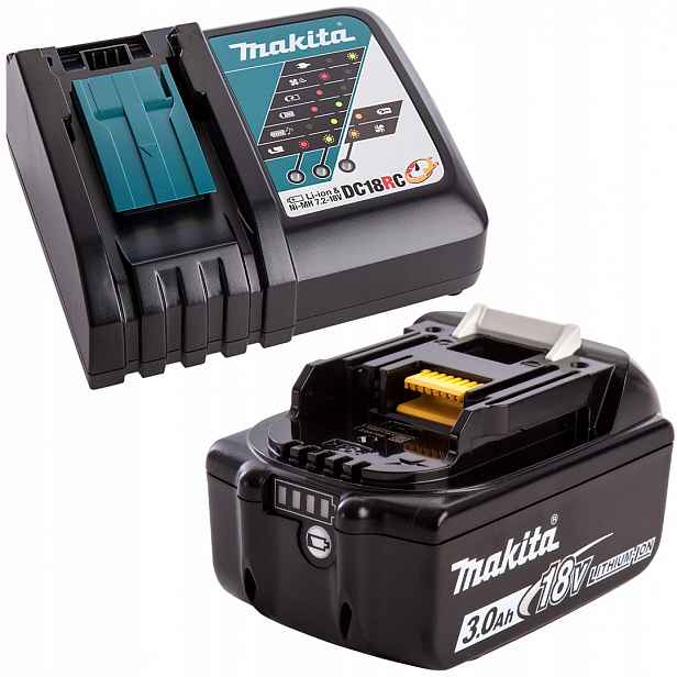 Makita 191A24-4 Napájecí Sada Nabíječka DC18RC Akumulátor BL1830B 18V