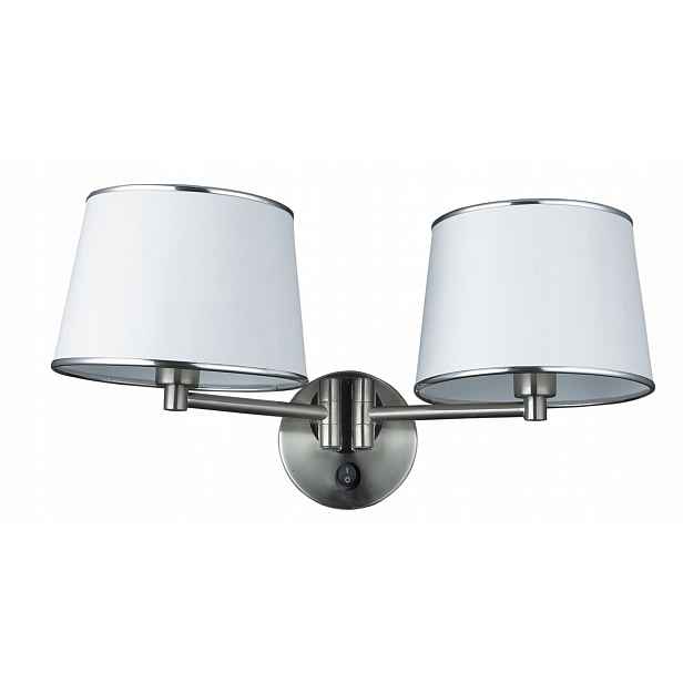 Saténové nástěnné svítidlo 2X40W E14 Ibis Candellux