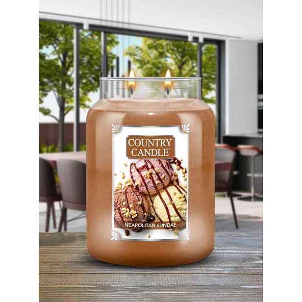 Velká svíčka Neapolitan Sundae Country Candle