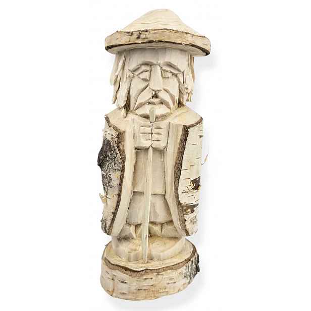 Dřevěná figurka Bříza Juhas Baca Socha Vyřezávaná dekorace *22 cm