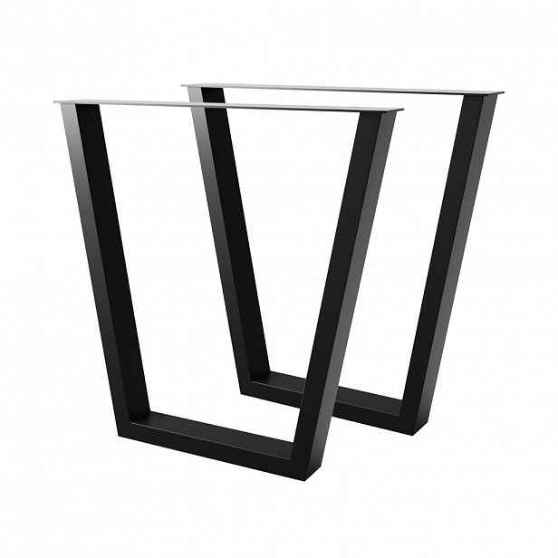 Metalo Pro KOVOVÉ NOHY KE STOLU Atria Lite sada 2 ks černá 72 cm