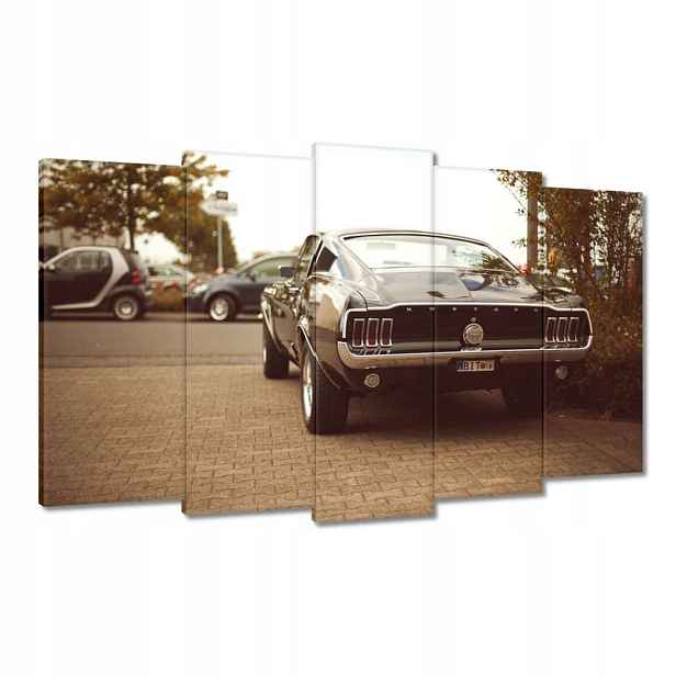 Obrázky 100x60 Ford Mustang Černobílé