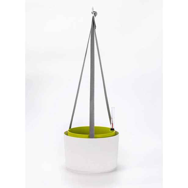 Urbalive Berberis Závěsný samozavlažovací květináč kulatý 26 cm, bílý