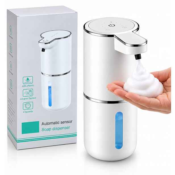 Dávkovač Mýdla Automatický Bezdotykový Dávkovač Na Stěnu 400 ml Usb C
