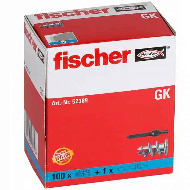 Fischer Gk Dybel G-k 100 ks – hmoždinky do sádrokartonu a stropů