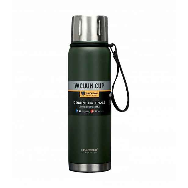 Turistická Termoska 750 ml Ocel 316 Premium Automatický Hrnek Korek