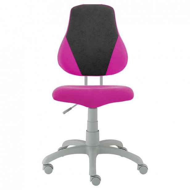 XXXLutz OTOČNÁ ŽIDLE PRO MLADÉ, černá, pink Xora - Dětské otočné židle - 002696001303