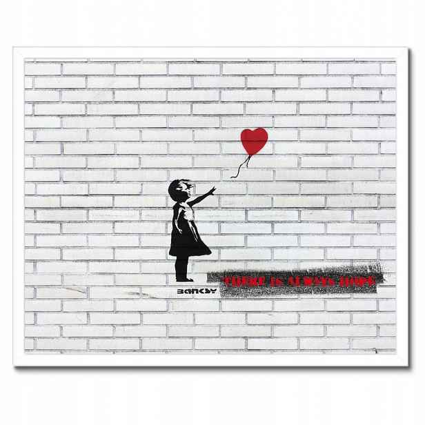 Plakáty v rámu 50x40 Theres always hope Banksy