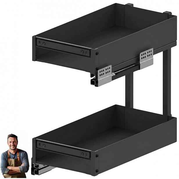 Koš Cargo Mini Element Rejs 150 mm L-450, 2 úrovně, kovový lak Grafit