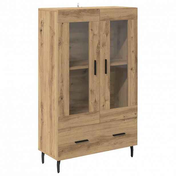 vidaXL Vysoký bufet Artisanový dub 69,5 x 31 x 115 cm Kompozitní dřevo