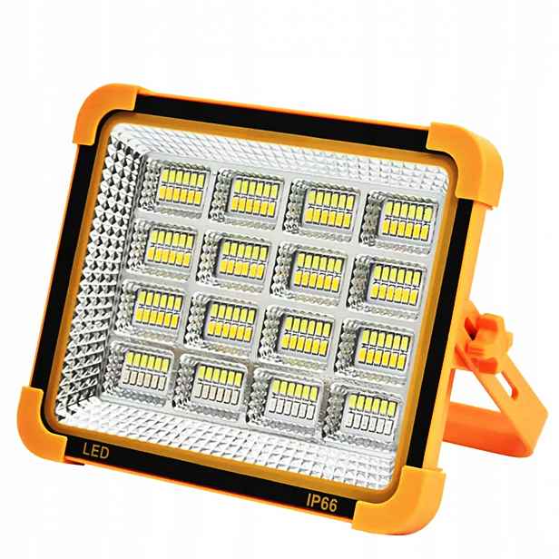 Výkonná Přenosná Solární Lampa 200 W Akumulátor Práce Na Stavbu Powerbank