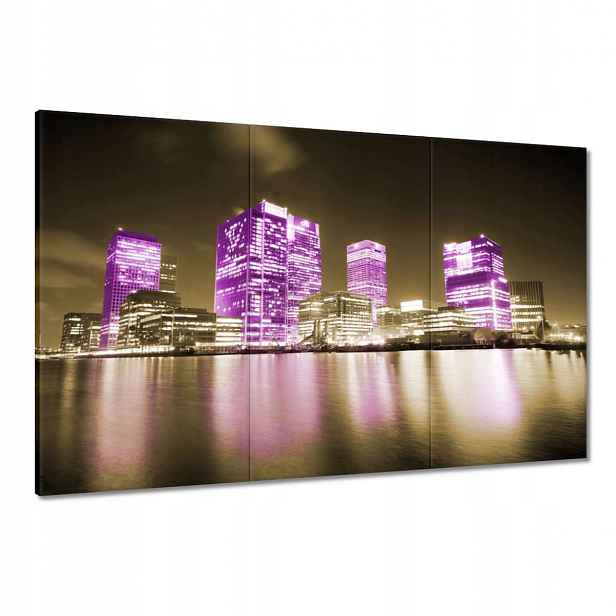 Obrazy 120x80 Fialové mrakodrapy Anglie