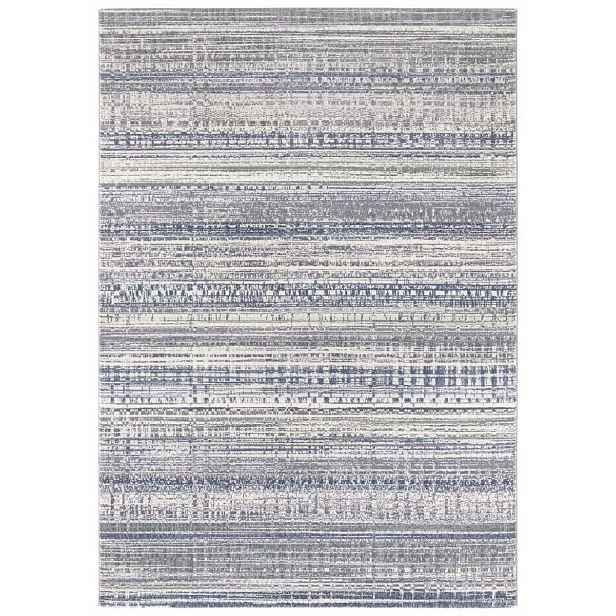 Modrošedý koberec do obývacího pokoje, měkký vlas, Elle Decor 120 x 170 cm