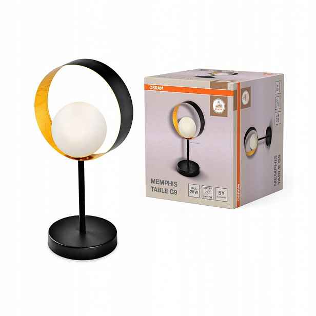 Stolní lampa G9 Dekorativní černá Decor Osram