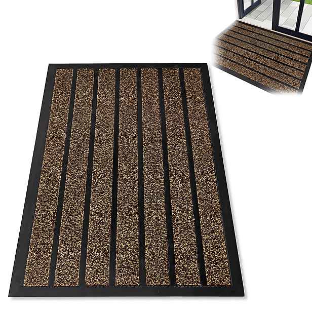 Vnější Stěrač Pod Dveře 60 x 90 Podložka Do Bot Velká Hnědá