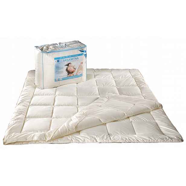 Antialergická přikrývka 160x200 Velvet ekri 1,4 kg 100% mikrovlákno