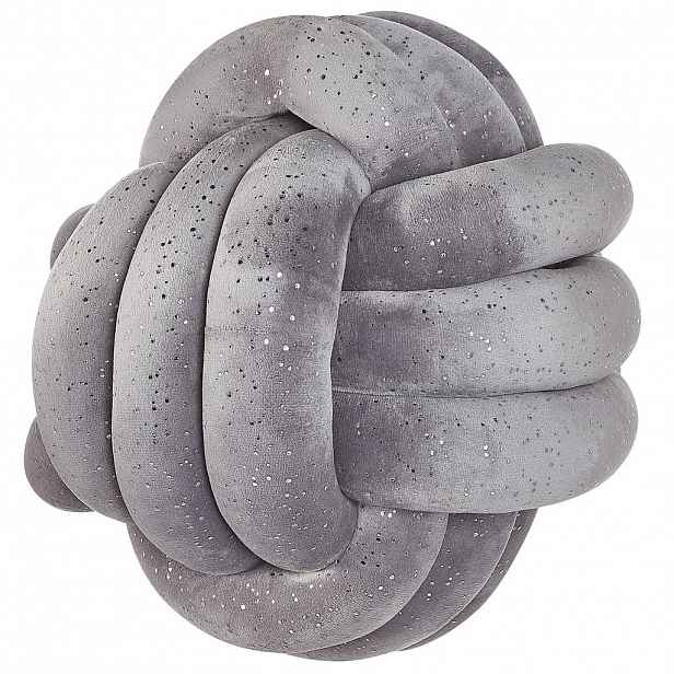 Beliani DEKORATIVNÍ POLŠTÁŘ Šedý 30/30 cm Malni