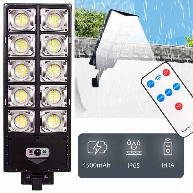 Solární Lampa Led S Pohybovým Senzorem Zahradní Lampa S Ovladačem Led Lampa