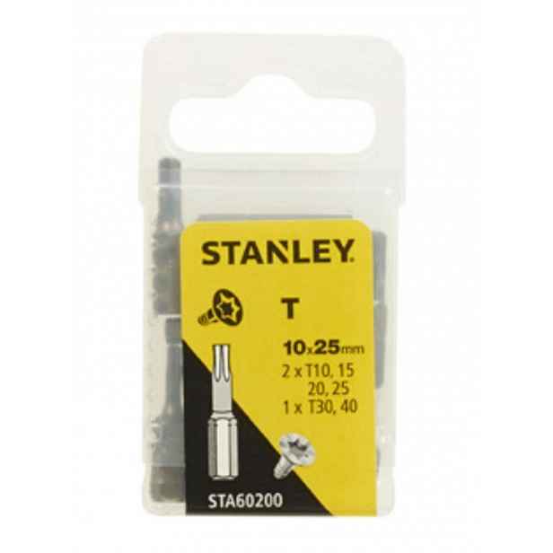 Stanley - 10dílná sada bitů TORX, délka 25 mm STA60200-XJ