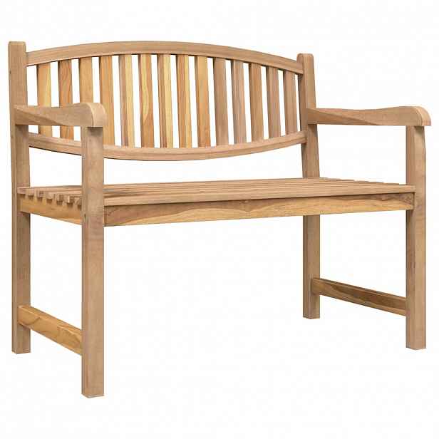 vidaXL Zahradní lavice 114 x 59 x 87 cm masivní teakové dřevo