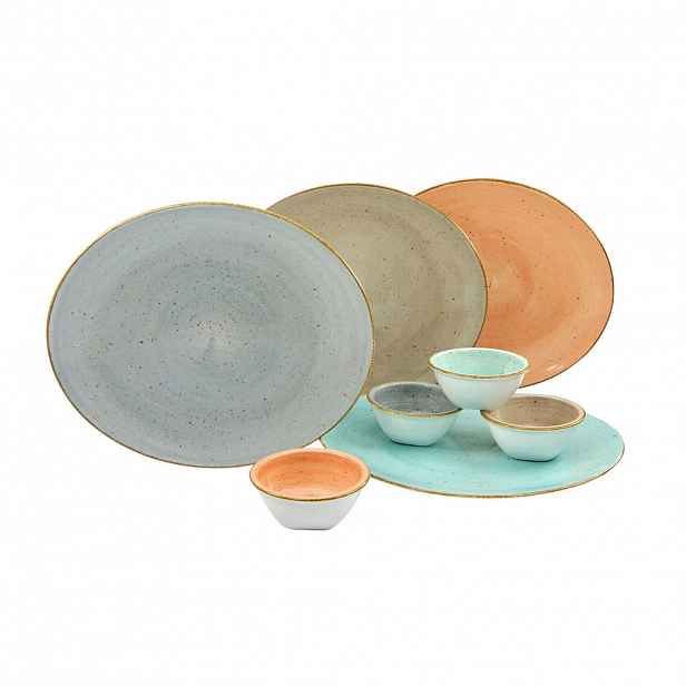 Creatable SADA TALÍŘŮ NA STEAK, keramika, - Servírovací talíře - 007768125501