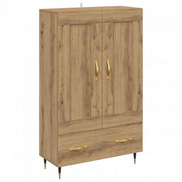vidaXL Vysoký bufet Artisanový dub 69,5 x 31 x 115 cm Kompozitní dřevo