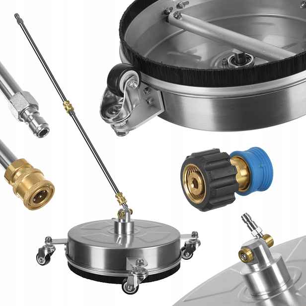 Kartáč na mytí terasových kostek T-racer 325 mm 1/4" myčka M22 Karcher Hd Hds