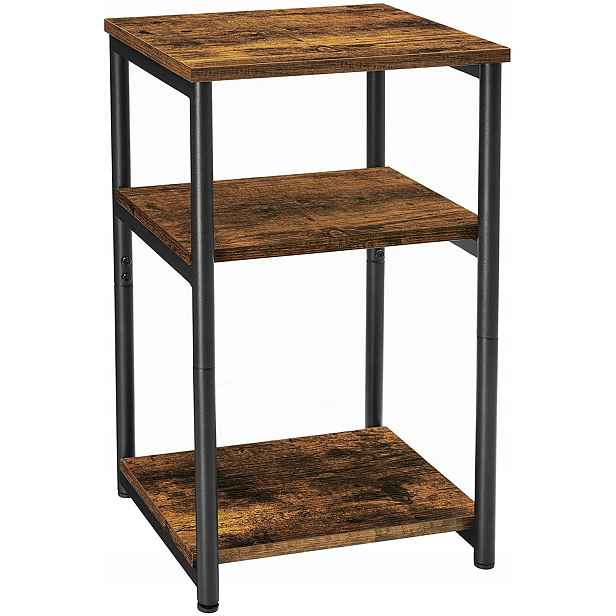 Noční stolek, konferenční stolek s pomocnou policí, robustní Songmics 58 cm
