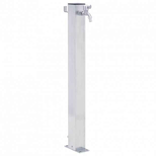 vidaXL Zahradní sloupek na vodu 40 cm nerezová ocel čtvercový