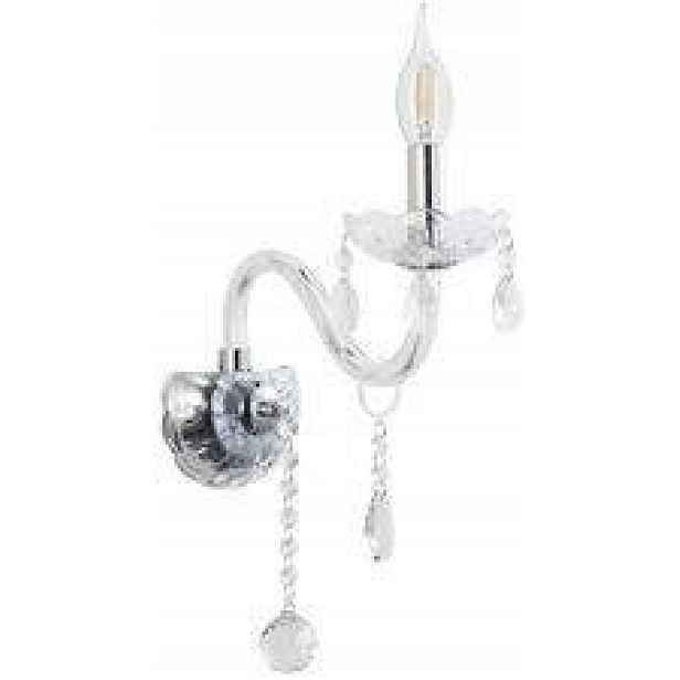 Stříbrné nástěnné svítidlo s krystaly E14 Cristallo 21-30252 Candellux