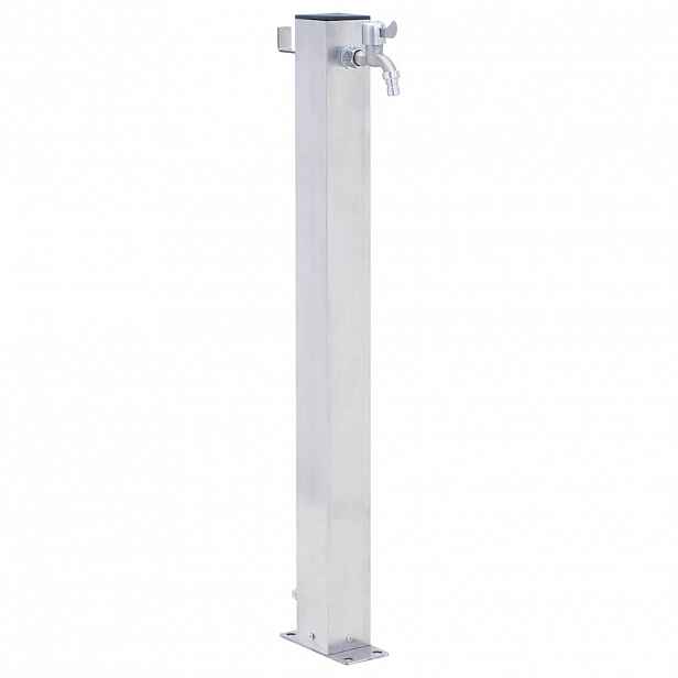 vidaXL Zahradní sloupek na vodu 60 cm nerezová ocel čtvercový