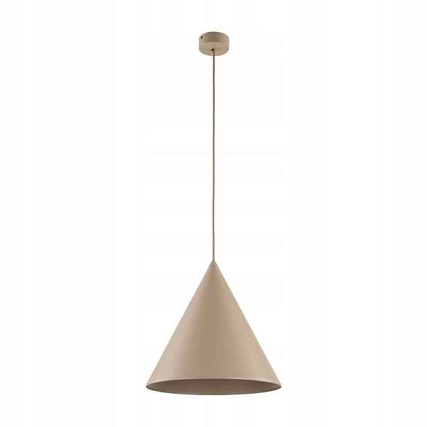 Závěsná lampa Závěsný lustr Béžová Cono E27 Regulace výšky Tk Lighting