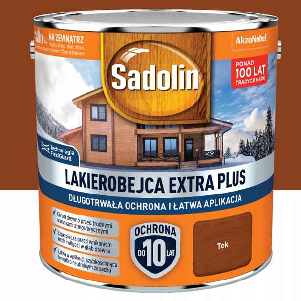 Sadolin Lakovací Hmota Akylová Extra Plus Teak 2.50 L
