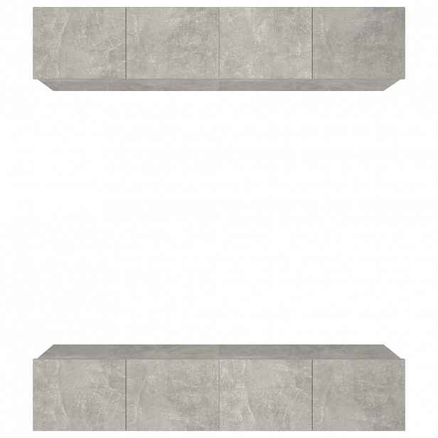 vidaXL TV skříňky 4 ks betonově šedé 80 x 30 x 30 cm kompozitní dřevo