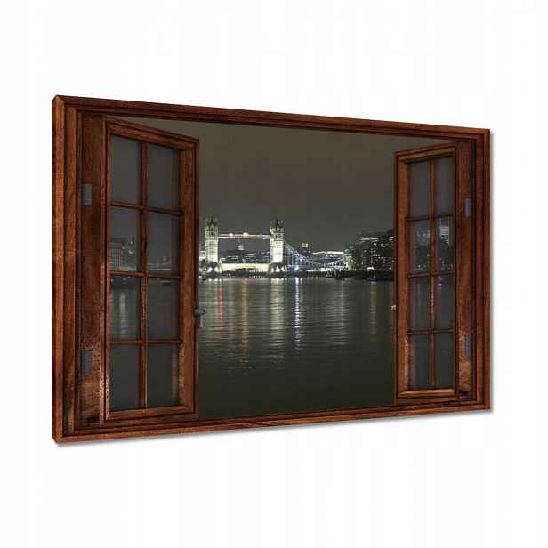 Obrazy 120x80 Noční panorama Londýna