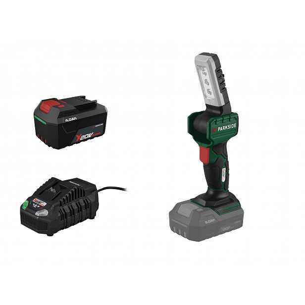 Parkside® Aku ruční LED reflektor Plhla 20-Li C1, 4 Ah
