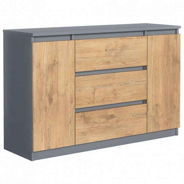 RAUMHIRSCH FURNITURE KOMODA antracitová, Lancelot 120/79/39